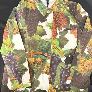 NWT Grape Print Utility Jacket